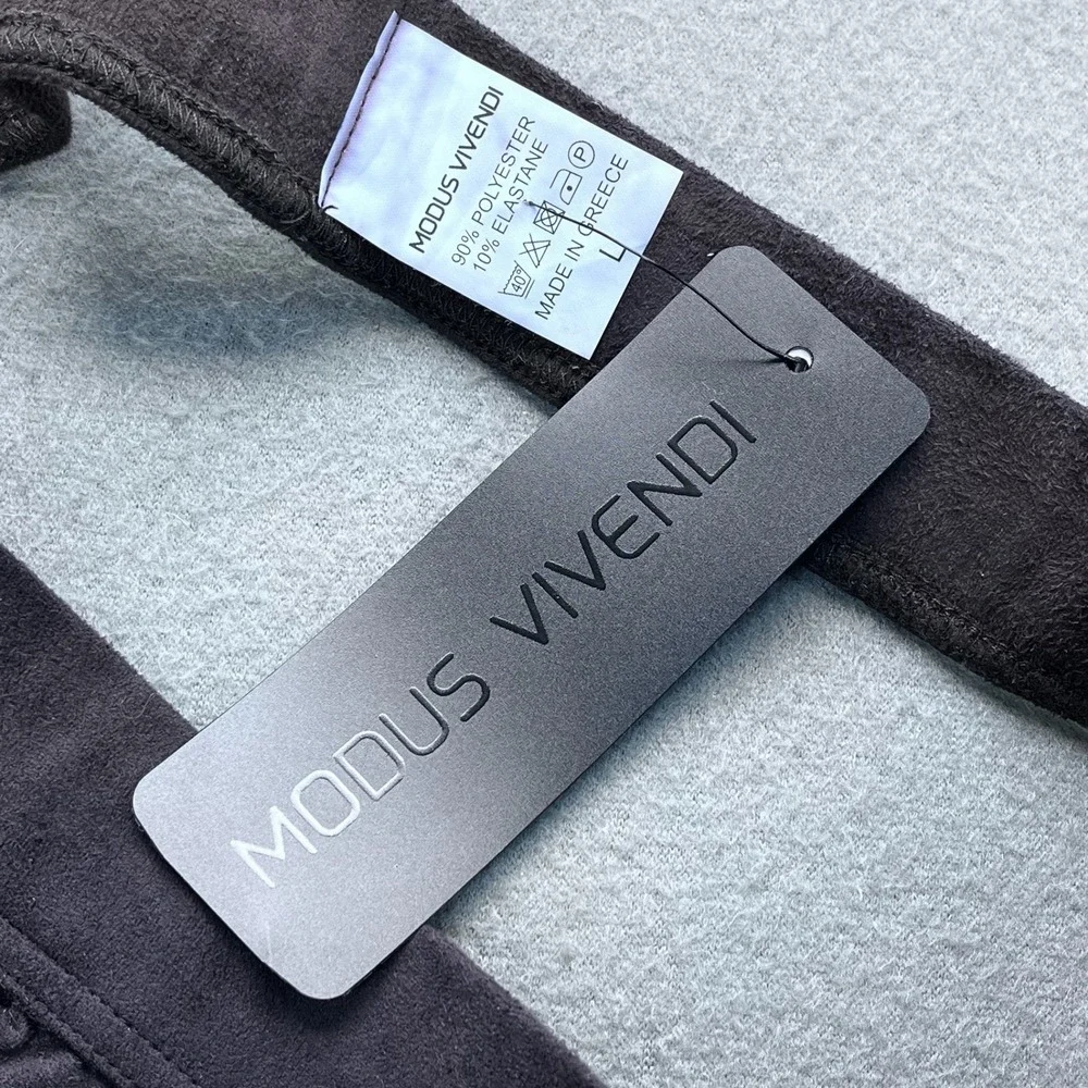NWT‎ Modus Vivendi Suede Jockstrap Mens Large Brown 13913 Athletic Supporter